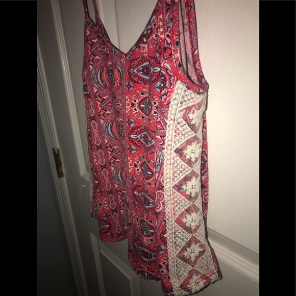 Patterned Boho Cropped Tank - Picture 2 of 5